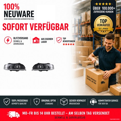 Set fari anteriori alogeni - fari, h7